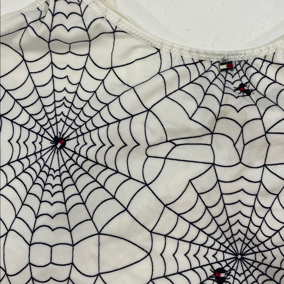 Vintage 2000s Tommy Hilfiger Intimates Halloween spider tank top medium nwt new - Picture 2 of 6